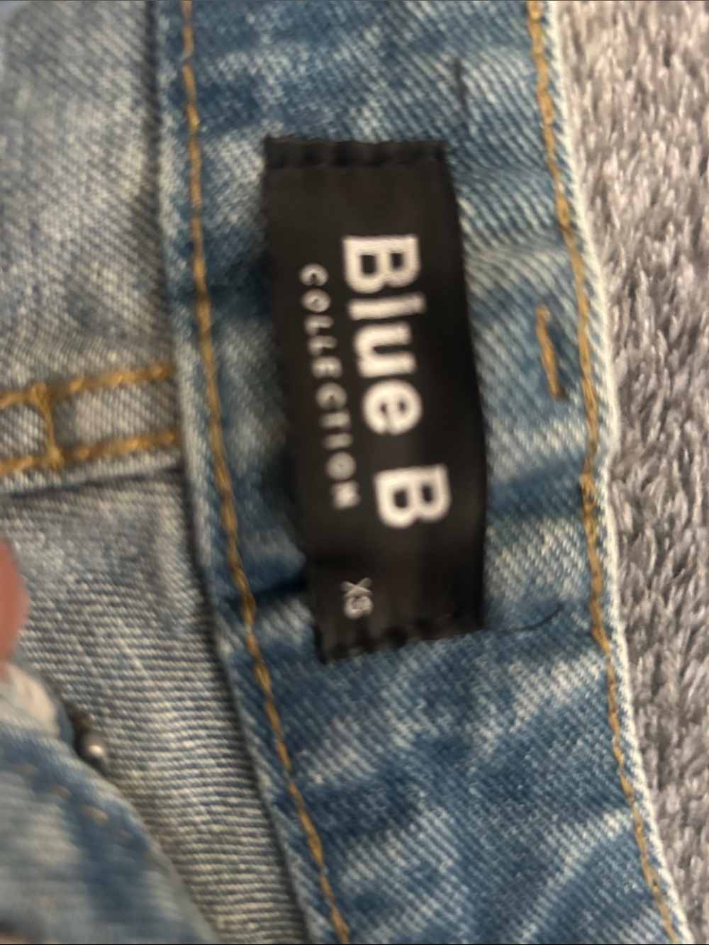Embellished Light Blue Denim High-Rise Jean Shorts - Picture 2 of 5